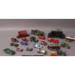 A collection of various die-cast model v