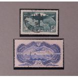 Two 1936 French Air Stamps: one 50 Franc