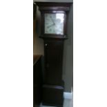 A 19th century oak and mahogany banded c