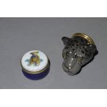 Two Halcyon Days snuff boxes, one modell