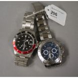 Two Gentleman's fake Rolex wristwatches