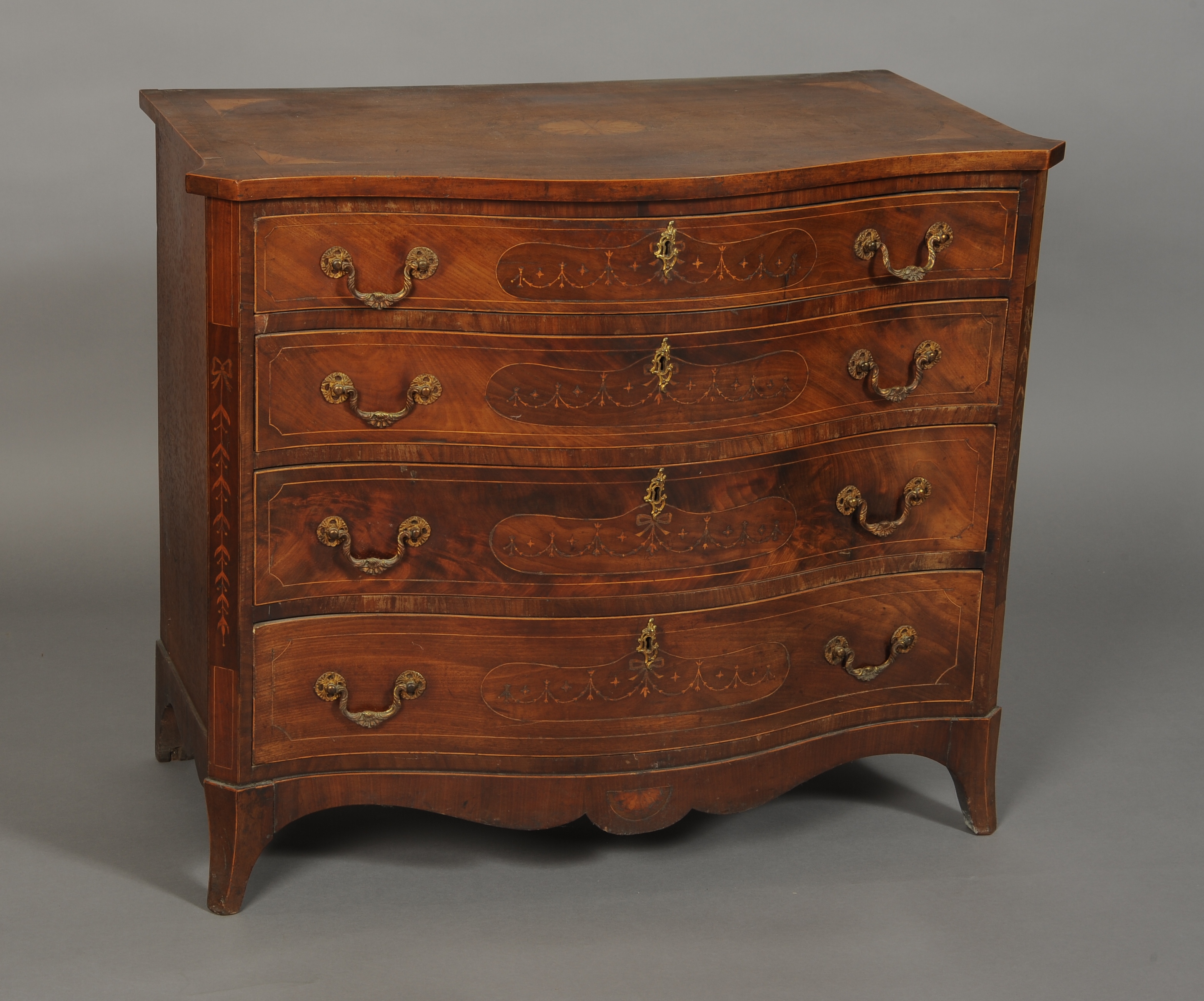 A GEORGE III MAHOGANY CROSSBANDED AND IN - Image 2 of 2