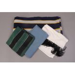 Various vintage school and college scarves,