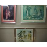 Three signed contemporary prints by Leighton-Jones, 1970,