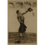 ARR AFTER JAMES McBEY, SCOTTISH (1883-1959), 'Ovation to the Matador', full size portrait, standing,