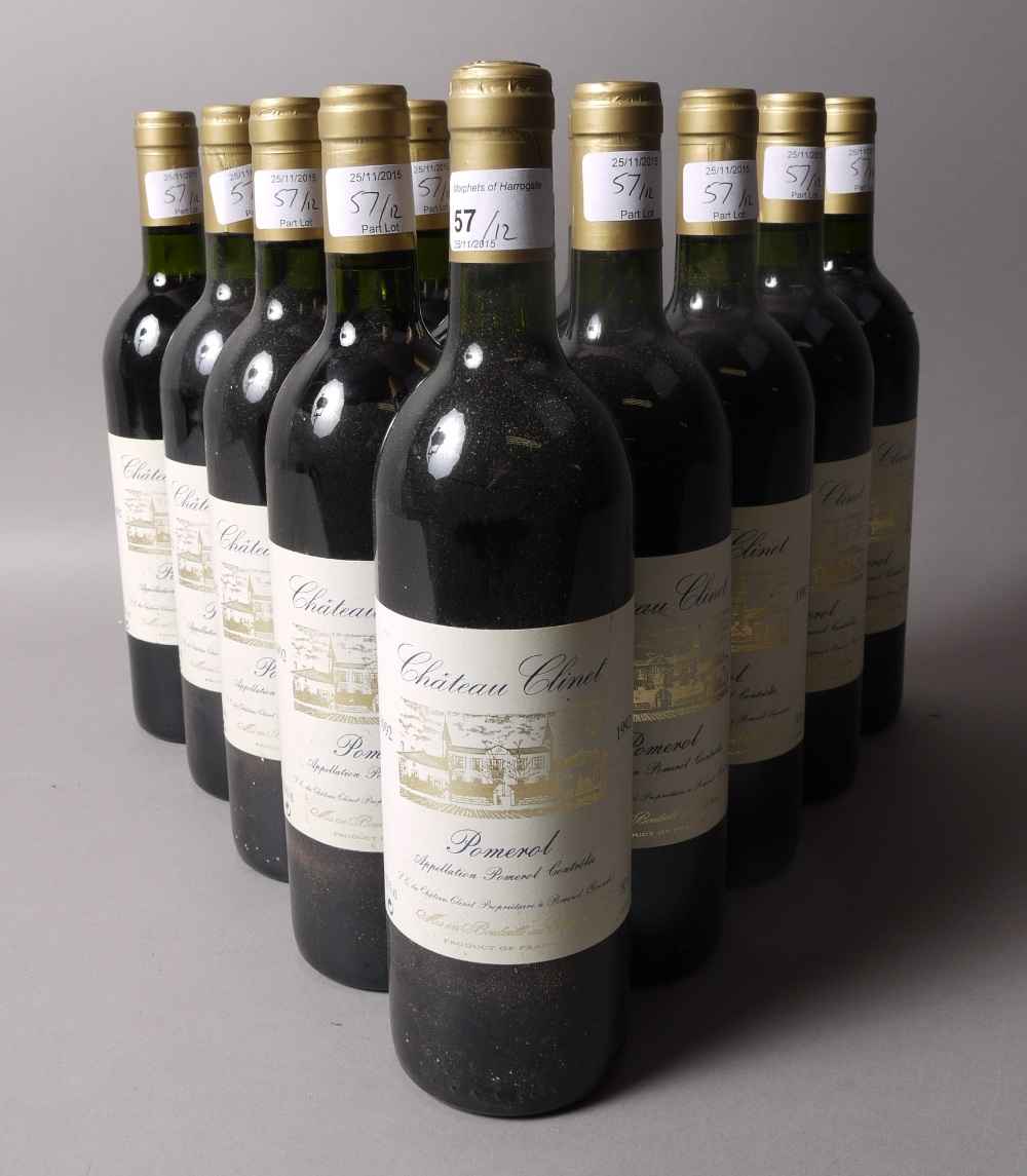 Château Clinet 1992 CB, Pomerol, 12 bottles,