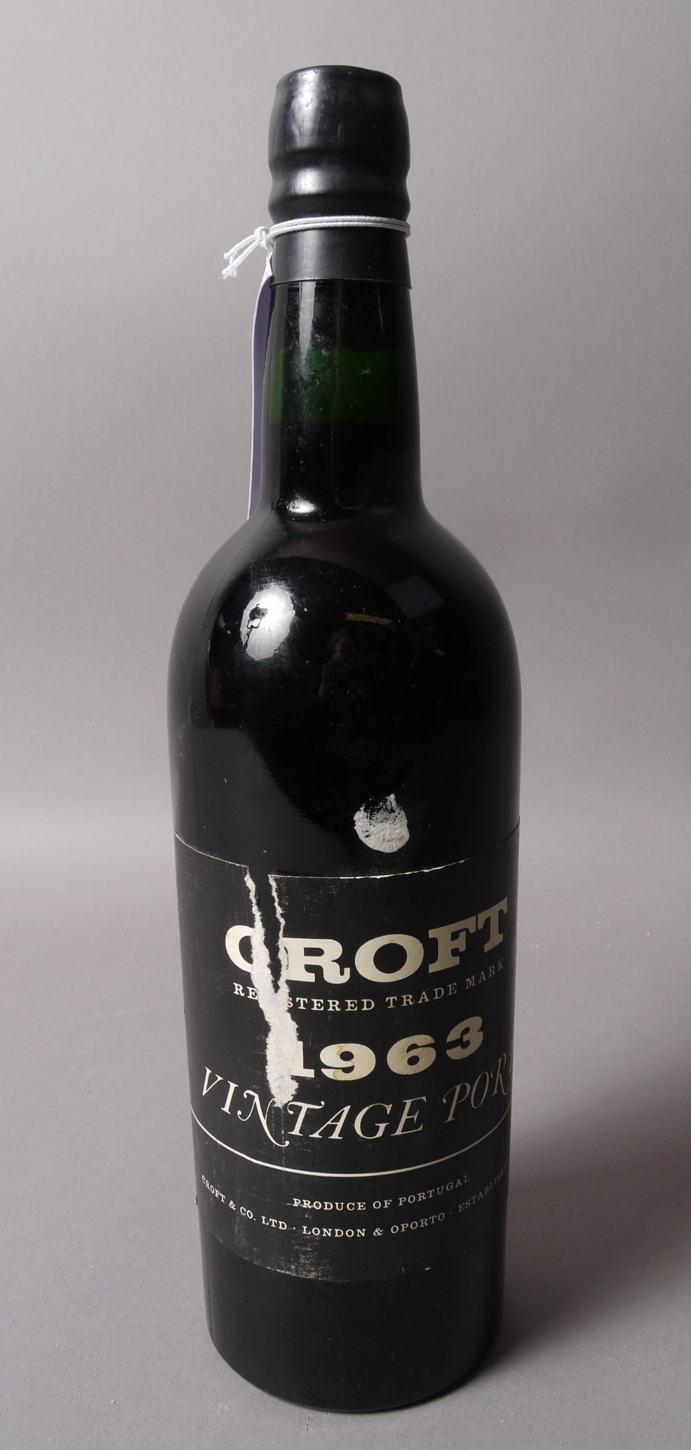 Croft 1963 Vintage Port, 1 bottle, good level,