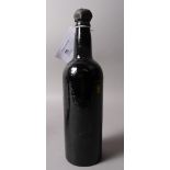 Unknown Vintage Port, heavy wax capsule, old almost impenetrably dark glass, 1 bottle,