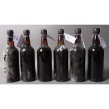 Taylor's 1963 Vintage Port, UK bottled, branded and dated capsules, 6 bottles,