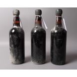 Taylor's 1963 Vintage Port, UK bottled, branded and dated capsules, 3 bottles,