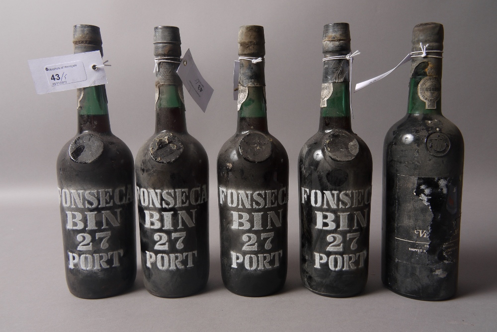 Croft 1970 Vintage Port, 1 bottle, u bn, label fragile and parts missing; and Fonseca Bin 27 Port,