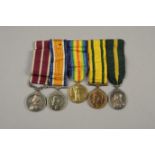 A GROUP OF FIVE WWI MEDALS awarded to Sgt W H Rench,