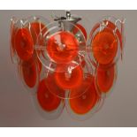 A VISTOSI LIGHT FITTING, 1960s,