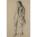 ARR PHILIP NAVIASKY (1894-1983), barefoot girl, portrait, full length,