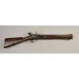 AN 18TH CENTURY FLINTLOCK BLUNDERBUSS by Richard Wilson, London,