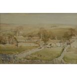 ARTHUR REGINALD SMITH RWS RSW (1871-1934), 'A Yorkshire Hamlet, Thorpe',