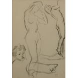 ARR PHILIP NAVIASKY (1894-1983) Life Studies, head and shoulders, standing female nude,