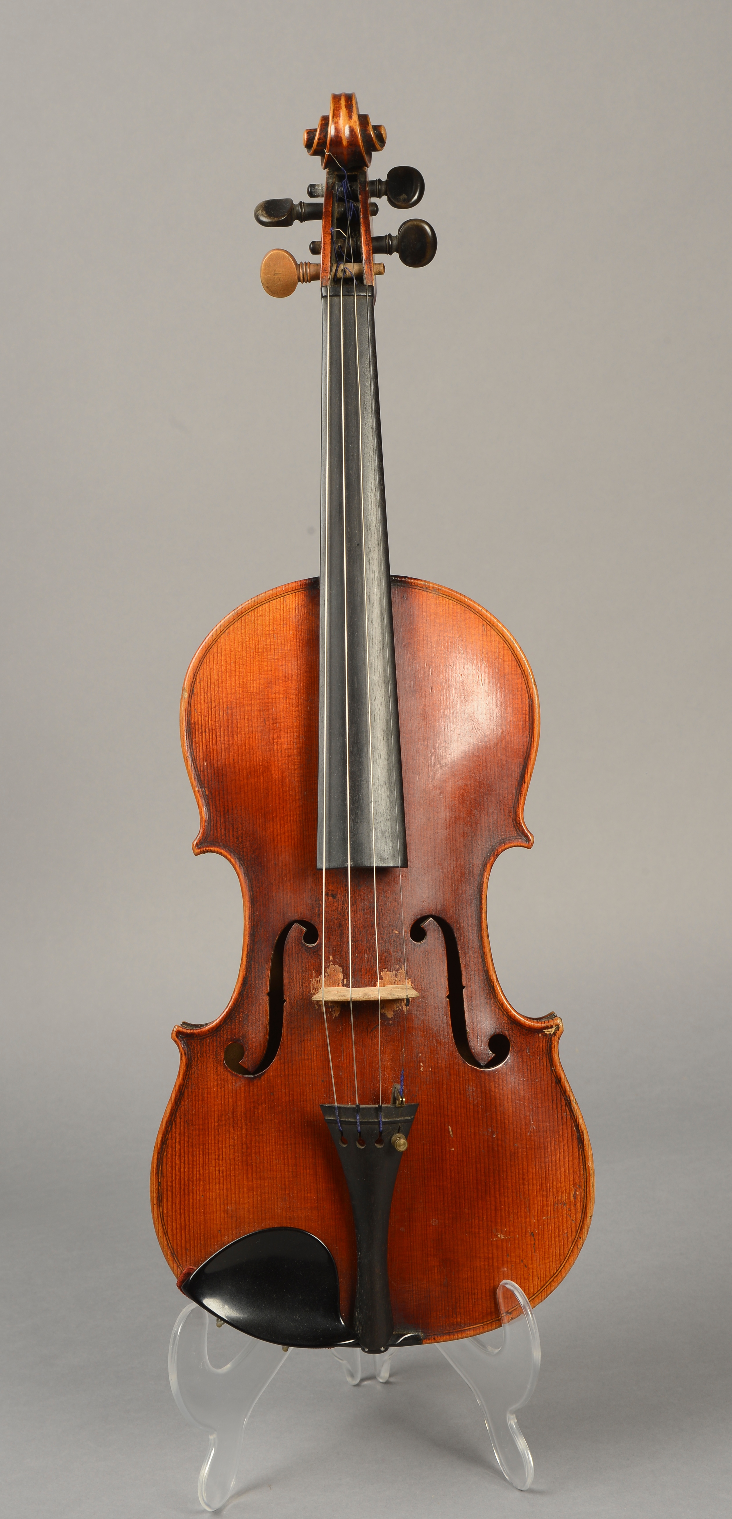 A 19TH CENTURY FRENCH VIOLIN BY VUILLAME, PARIS, with two piece flamed maple back and sides,