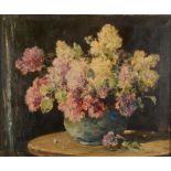 ARR OWEN BOWEN ROI PRCAM A (1873-1967), Still life of lilac and sweet williams,