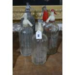 Five Vintage Soda Syphons