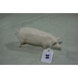 A Beswick Model Pig, Champion Wall Queen