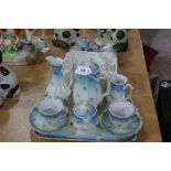 A Continental China Breakfast Set On Matching Tray Together With A Nursery Ware Part Tea Set And A
