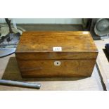 A 19th Century Mahogany Tea Caddy And Fitments