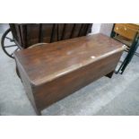 An Antique Pine Bedding Chest Of Planked Construction