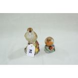 Two Royal Worcester Bird Figures, Robin And Thrush