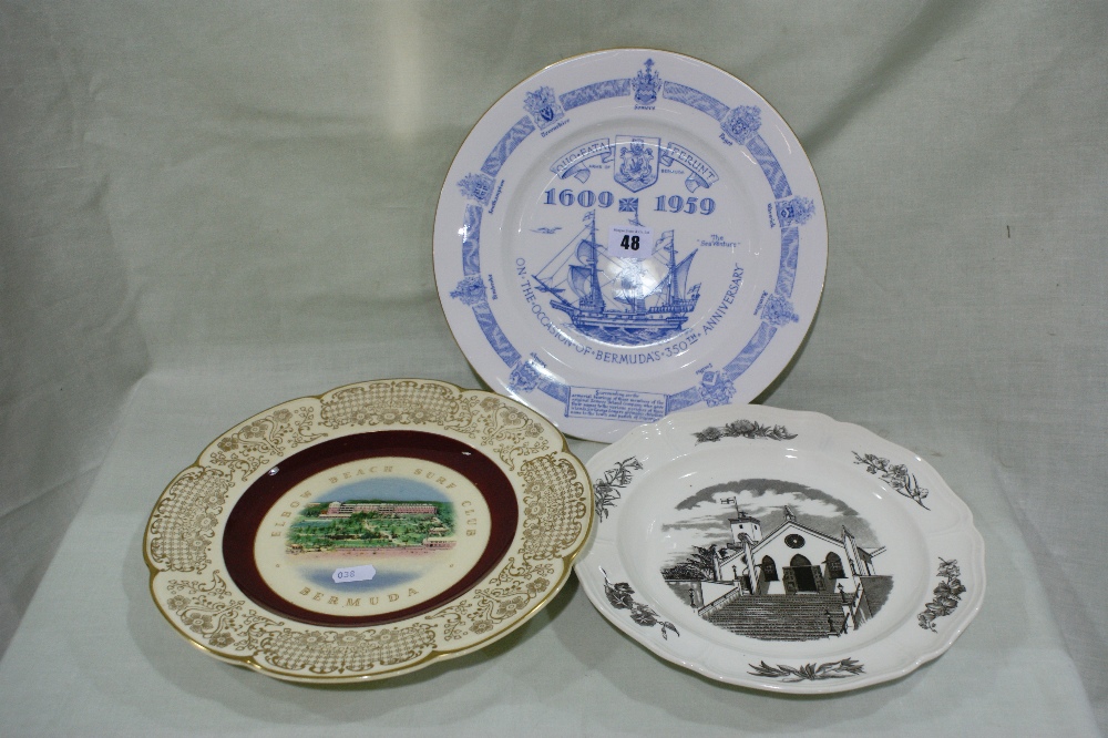 A Collection Of Six Circular Bermuda Related Collectors Plates