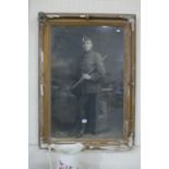 A Framed First World War Period Photographic Portrait Of A Dutch Soldier In Uniform