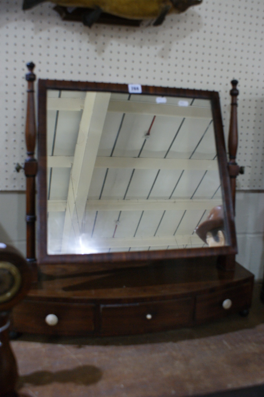 A Victorian Mahogany Swing Dressing Mirror