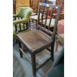 An Antique Oak Farmhouse Chair