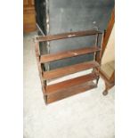 A Mahogany Four Shelf Wall Rack