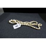 An Antique Ivory Bead Necklace