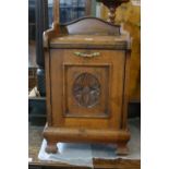 An Edwardian Oak Coal Cabinet