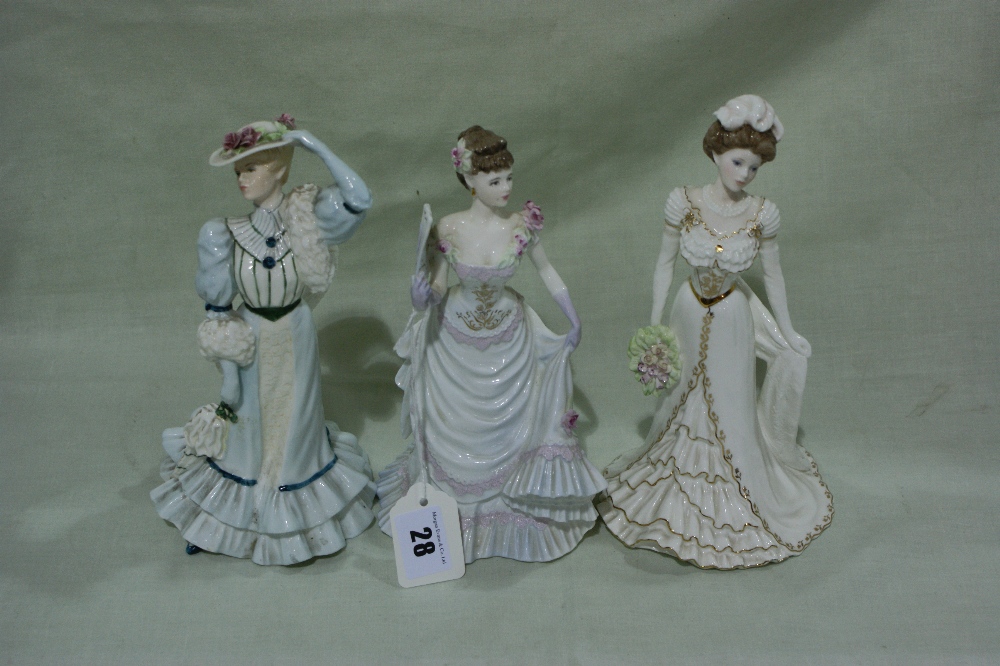 Three Coalport China Figures