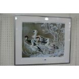 C F Tunnicliffe A Limited Edition Tryon Gallery Print Of Ducks In Winter Setting, Signed And