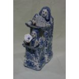 An Early 20th Century Delft Ware Group Of Preachers In Pulpit