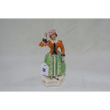 A 19th Century Staffordshire Pottery Figure Of Jenny Lind In The Role Of Marie