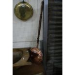 An Antique Copper Warming Pan