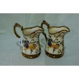 Two Copper Lustre Decorated Wade Pottery Festival Pattern Jugs