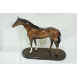 A Large Beswick Brown Glazed Standing Horse