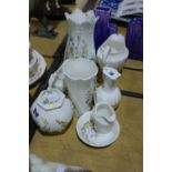 Nine Pieces Of Aynsley Cottage Garden Pattern China