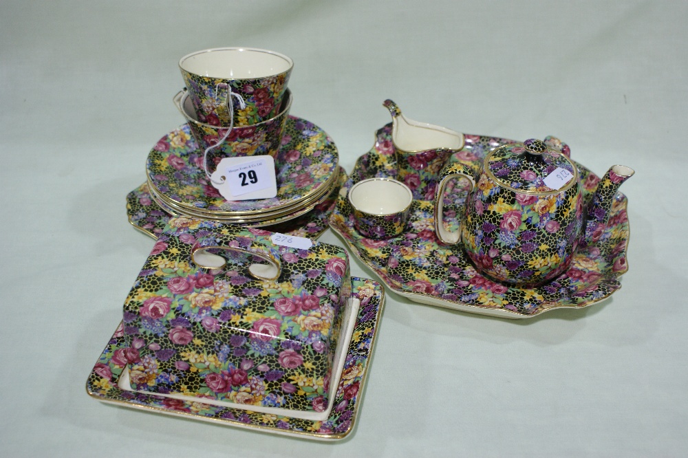 Thirteen Pieces Of Royal Winton Hazel Pattern Chintz Ware