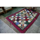 A Patchwork Quilt.  (Machine pieced and quilted, made approx 2007).