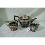 A Three Piece Plated Tea Service