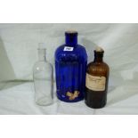 A Collection Of Sixteen Mixed Vintage Chemists Bottles
