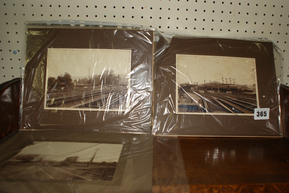 Three Rare Vintage Sepia Photographs Of Lewes, East Sussex Including Railway Station