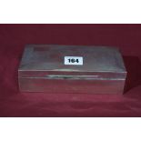 A Silver Covered Cigarette Box, Chester Hallmarks